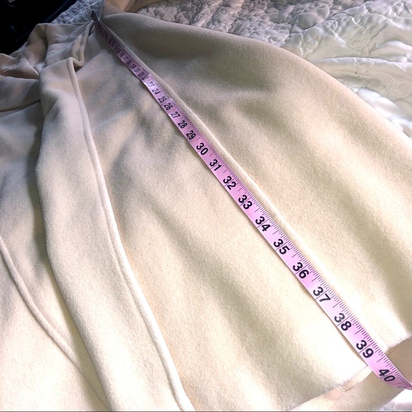 VINTAGE 100% CASHMERE COAT CREAM/TAN - Picture 13 of 16